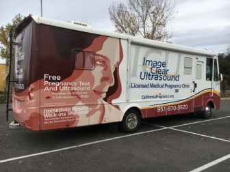 Go Mobile For Life&#039;s mobile ultrasound unit, which serves women in Riverside County, Calif.