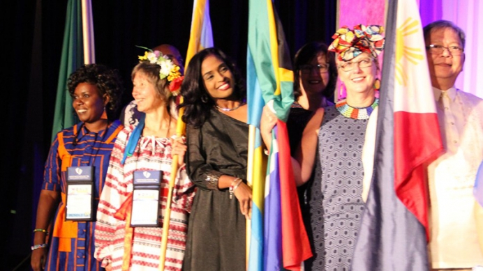 The &quot;Parade of Nations&quot; at the 2018 Heartbeat International Annual Conference in Anaheim, California