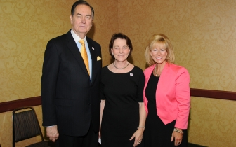 Springfield Pregnancy Care CEO Cindi Boston (R) with columnist Cal Thomas and Heartbeat International President Peggy Hartshorn, Ph.D.