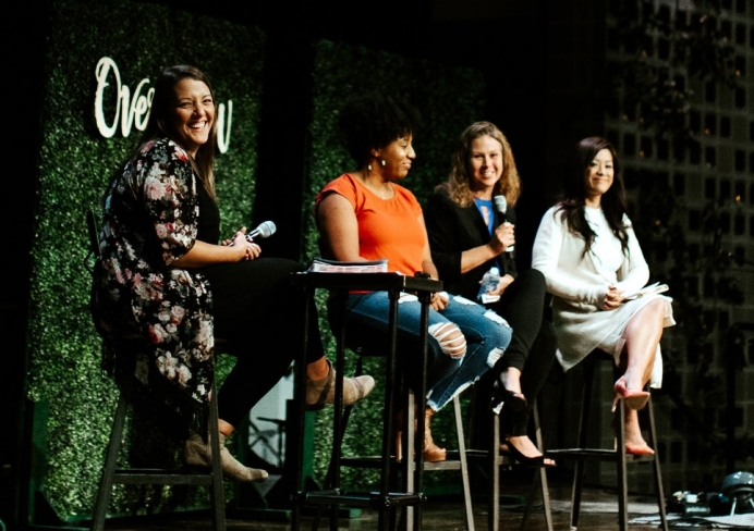 Panel discussion at the 2019 Overflow women&#039;s conference