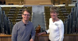 Pastor Mark Tippin of Grace Reformed Church and Terry Winship, CEO of True Care