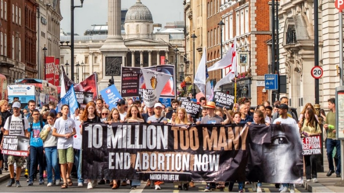 More than 7,000 march for life in London.