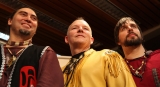 Jonathan Maracle (center) and his band, 