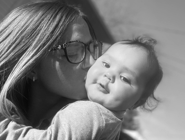 Meagan with baby Miyah