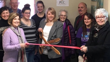 Wilkins and board members at the opening of The Pregnancy Care Center of Oswego County last January