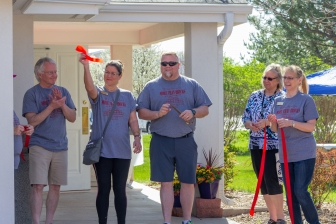Members of the Chamber of Commerce conducted the ribbon-cutting, opening Women&#039;s Resource Center&#039;s new location this May.