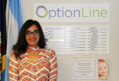 Nafisa Shamsher has answered over 237,000 calls during her 11 years with Option Line.