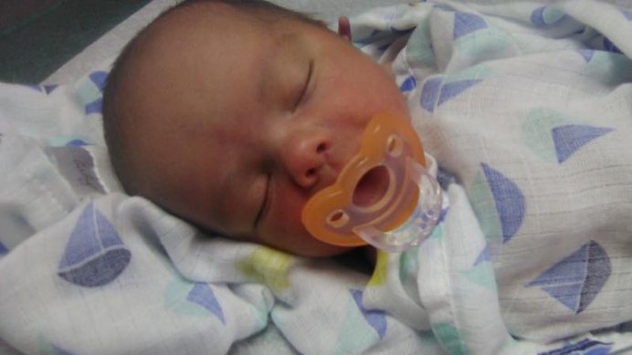 One week after hearing from &quot;Madison,&quot; a scared, 9-month pregnant teen, Heather Burner, executive director of the National Safe Haven Alliance, received this photo and a heartwarming text message on her phone. (Photo shared with mother&#039;s permission.)