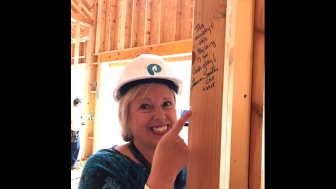 Lenna Smith, CEO of Piedmont Women&#039;s Center in Greenville, South Carolina, points to the first words written on the building&#039;s walls: &quot;This ministry and this building are for God’s glory.&quot;