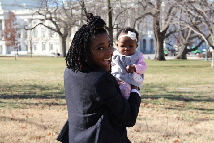 Janai and baby &quot;Marz&quot; exemplify the pro-life power of one at the March for Life and Heartbeat&#039;s Babies Go to Congress.