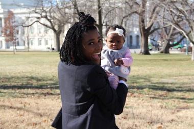 Janai and baby &quot;Marz&quot; exemplify the pro-life power of one at the March for Life and Heartbeat&#039;s Babies Go to Congress.