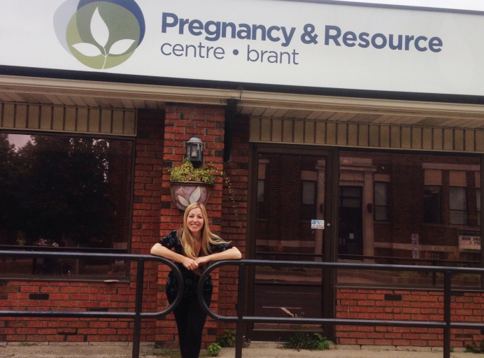 Julie Bonany at Pregnancy &amp; Resource Center - Brant in Brantford, Ontario, Canada.