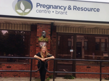 Julie Bonany at Pregnancy &amp; Resource Center - Brant in Brantford, Ontario, Canada.