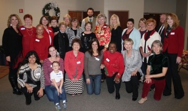 Life Care Pregnancy Center volunteers, staff members and board of directors members who attended a luncheon honoring LCPC volunteers for 2015.