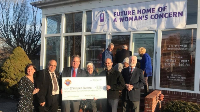 The Knights of Columbus raised over $80,000 for a new ultrasound machine and dedicated medical space for A Woman&#039;s Concern in Lancaster, Pennsylvania.