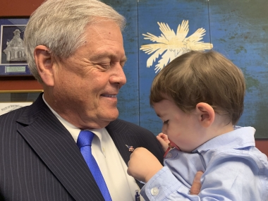 Rep. Ralph Norman (R-SC) with Oliver during Heartbeat International&#039;s Babies Go to Congress