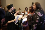 Moms assisted by pregnancy help centers told their storis on Capitol Hill for Heartbeat International's Babies Go to Congress - The author with one of the Babies Go to Congress moms and pregnancy help center personnel