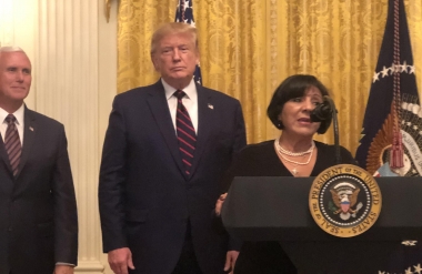 President Praises Pregnancy Center Leader at White House Reception