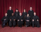 Front row, left to right: Associate Justice Stephen G. Breyer, Associate Justice Clarence Thomas, Chief Justice John G. Roberts, Jr., Associate Justice Ruth Bader Ginsburg, Associate Justice Samuel A. Alito. Back row: Associate Justice Neil M. Gorsuch, Associate Justice Sonia Sotomayor, Associate Justice Elena Kagan, Associate Justice Brett M. Kavanaugh.
