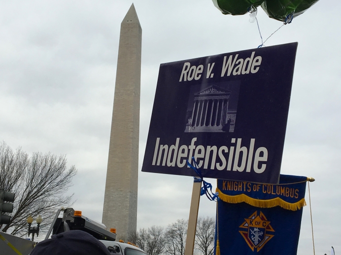 Pro-life signs at the 2020 March for Life