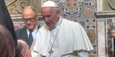 Pope Francis at MpV national conference. Nov. 6, 2015.