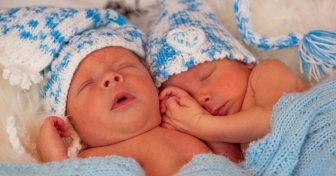 Identical twins flourishing at home after parents reject advice to abort one of them
