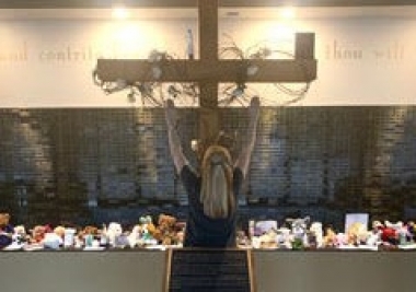 Susan Justice at the National Memorial for the Unborn