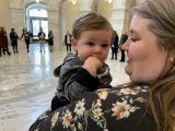 Brantlee and mom Brittni, one of the mom's whose story was part of Heartbeat International's amicus brief in Dobbs v. Jackson Women’s Health. Heartbeat argues that women don't need abortion because they are strong, have the support of pregnancy help organizations, and things are very different since Roe and Casey were decided - making the two decisions' legal precedent obsolete.