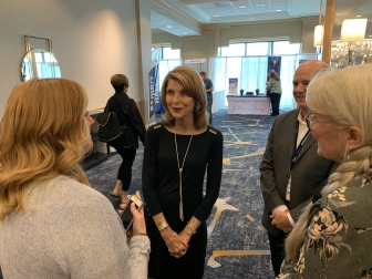 Pam Tebow during Heartbeat International&#039;s 2022 Annual Pregnancy Help Conference