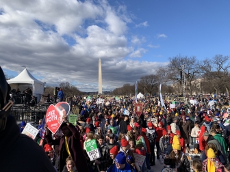 The 2023 March for Life Rally crowd