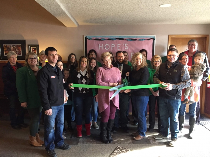 Hope&#039;s Place board members, Kansans for Life steering committee members and others at  the Hope&#039;s Place ribbon cutting January 18