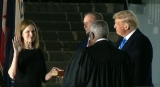 Justice Amy Coney Barrett is sworn in Oct. 26, 2020, as an Associate Justice to the U.S. Supreme Court