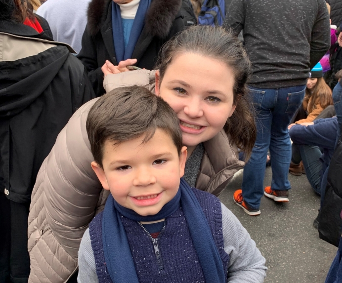 Rebekah and Zechariah at the 2020 March for Life