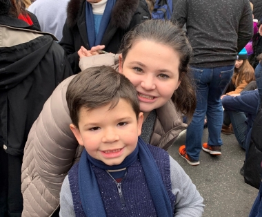 Rebekah and Zechariah at the 2020 March for Life