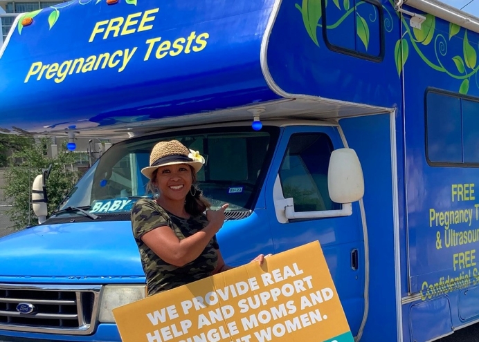 The Houston mobile unit for Sidewalk Advocates for Life