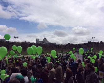 Pro-life demonstrators at &quot;el Día de la Vida 2017&quot; in Madrid, March 26.