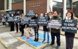 Pro-life advocates at Toronto's 2022 40 Days for Life campaign