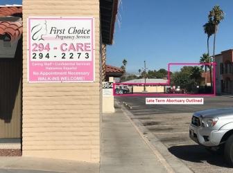 First Choice Pregnancy Services has helped 27,000 women choose life next to late-term abortion mill.