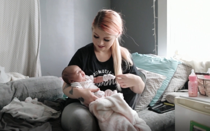 Ashley reversed a chemical abortion gave birth to daughter Thailynn in August 2021.