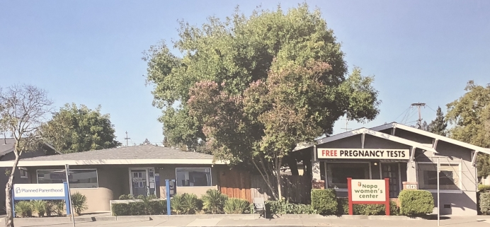 The Napa Women&#039;s Center is right next door to the Napa Planned Parenthood