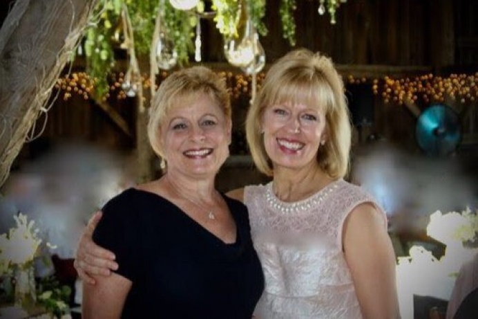 Susan with her compassionate friend, Sandy, (left) who revealed the heart of God to a post-abortive woman.
