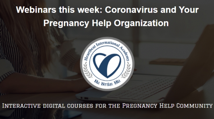 Heartbeat launching free webinar series on coronavirus and pregnancy help organizations