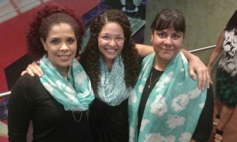 &quot;Victoria&quot; at her baby shower, celebrating with the two women who helped her choose life for her child.