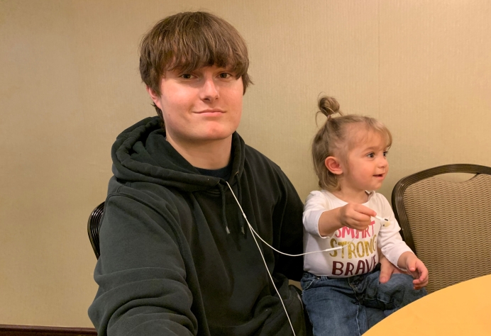 Cole and Delia Jo at the Babies Go to Congress luncheon